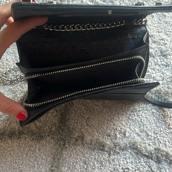 Botkier Crossbody bag Black leather silver hardware small rectangle - Picture 6 of 15